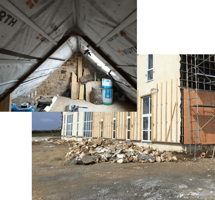 MENUISERIE GELEBART Extension Maison Ossature Bois Ploudalmezeau Isolation Interieure MENUISERIE GELEBART Extension Maison Ossature Bois Ploudalmezeau Isolation Interieure